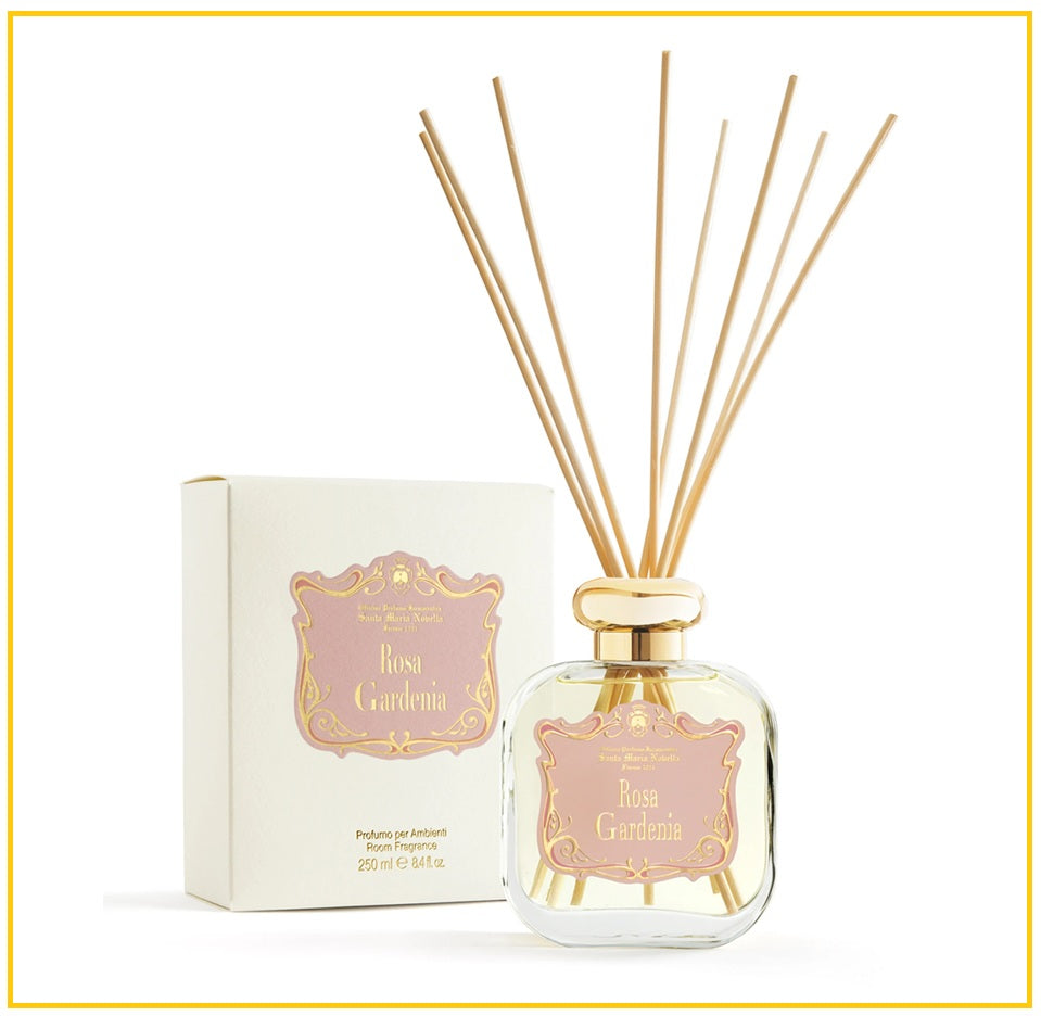 SANTA MARIA NOVELLA 聖瑪利亞修道院香水玫瑰梔子花擴香 ROOM FRAGRANCE DIFFUSER ROSA GARDENIA 250ML