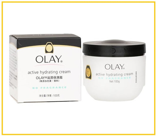 OLAY 玉蘭油保濕面霜無香料白膏 ACTIVE HYDRATING CREAM FOR SENSITIVE SKIN 100ML