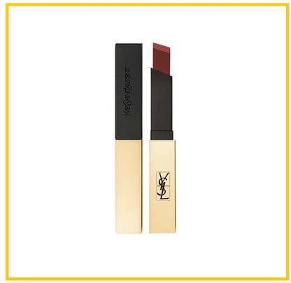 YVES SAINT LAURENT 聖羅蘭絕色時尚啞緻小金條口紅唇膏 YSL ROUGE PUR COUTURE THE SLIM LEATHER MATTE LIPSTICK #1966 / #1977 / #21 / #23 / #28 2.2G