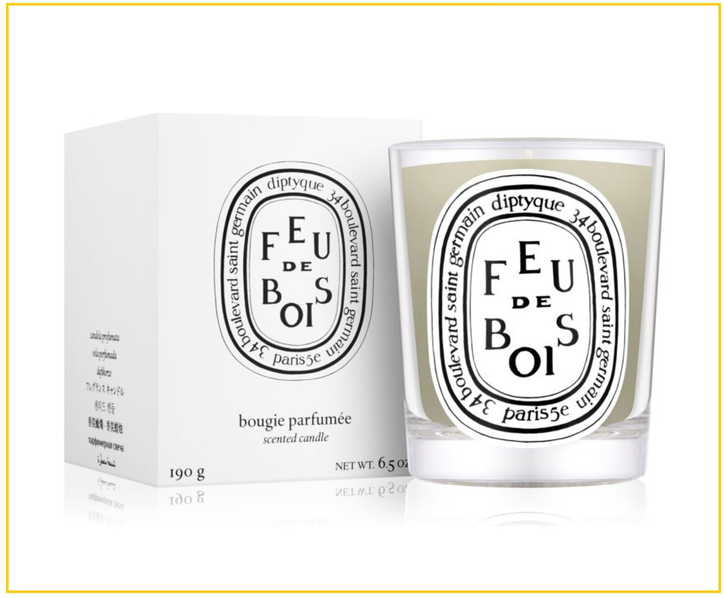 DIPTYQUE 蒂普提克炭木香香氛蠟燭 FEU DE BOIS SCENTED CANDLE 190G