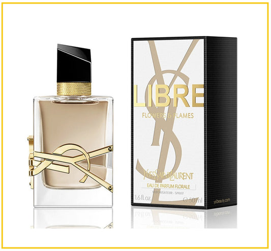 YVES SAINT LAURENT 聖羅蘭自由不羈恣意燃花淡香精香水 YSL LIBRE FLOWERS & FLAMES EAU DE PARFUM 50ML