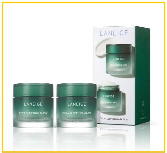 LANEIGE 蘭芝夜間舒緩睡眠面膜套裝 CICA SLEEPING MASK DUO SET 60ML X2