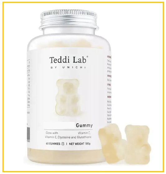 UNICHI 澳洲醯胺精華美白小熊軟糖60粒 TEDDI LAB 60 GUMMIES