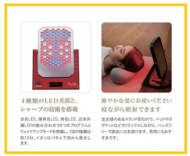 ADERANS 愛德蘭絲美容儀淨離子光照大排燈 VIRUGA(R) LED ENERGY LIGHT THERAPY DEVICE WITH CLEAN ION TECHNOLOGY #PEARL WHITE / #ITALIAN RED