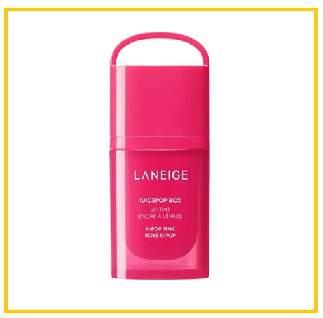 LANEIGE 蘭芝精華唇釉 JUICEPOP BOX LIP TINT #MOCHA REMIX / #DISCO CORAL / #DJ PLUM / #ELECTRO BERRY / #JAZZY JAM / #K POP PINK / #LO FI MAUVE / #MAROON MELODY / #POP STAR PEACH / #RED CLAASIC 4.5G