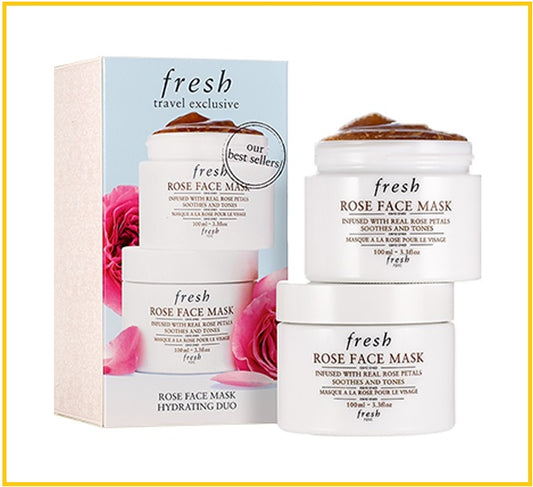 FRESH 馥蕾詩玫瑰保濕面膜兩件套裝 ROSE FACE MASK DUO SET 100ML X2
