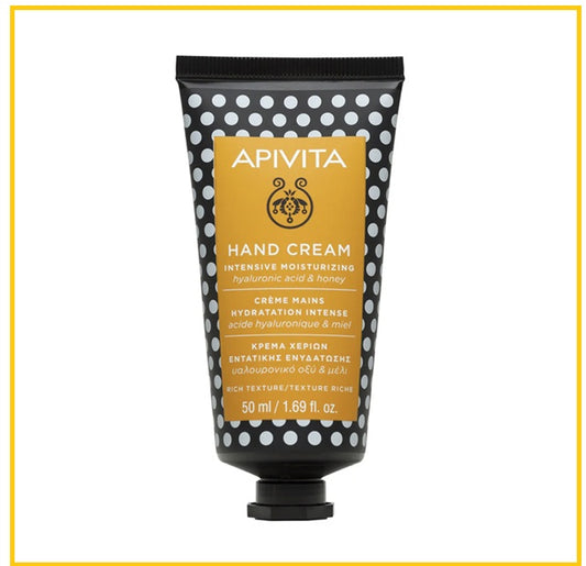 APIVITA 艾蜜塔蜂蜜深層潤澤護手霜 INTENSIVE MOISTURIZING HAND CREAM WITH HYALURONIC ACID & HONEY RICH TEXTURE 50ML