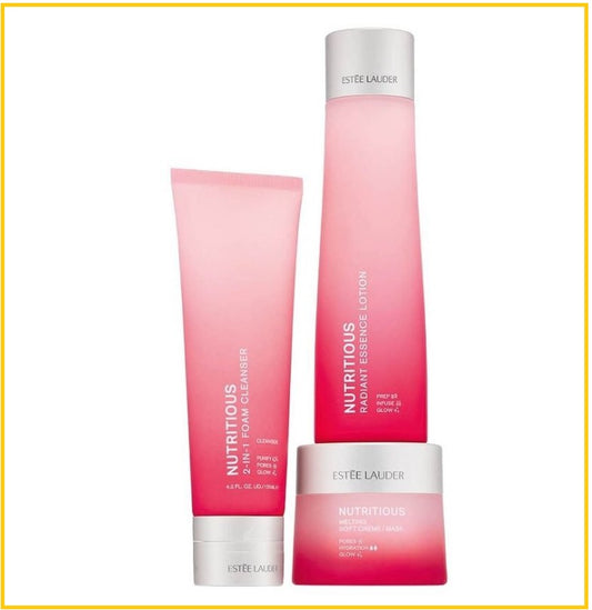 ESTEE LAUDER 雅詩蘭黛紅石榴三件亮肌套裝 NUTRITIOUS THE SKIN LOVING DUO SET
