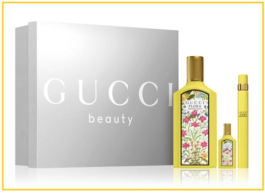 GUCCI 古馳綺夢香草蘭套裝 WOMENS FLORA GORGEOUS ORCHID EAU DE PARFUM FESTIVE GIFT DUO SET