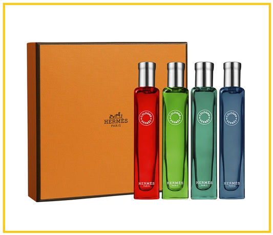 HERMES 愛馬仕古龍香水禮盒四件套裝 MINIATURE COLOGNE DUO SET 15ML X4