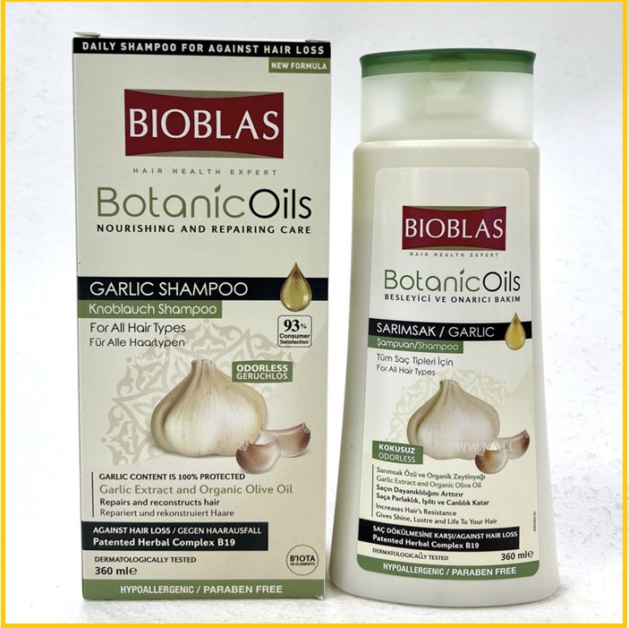 BIOBLAS 草本防脫髮大蒜洗髮水 HERBAL ANTI HAIR LOSS GARLIC SHAMPOO 360ML