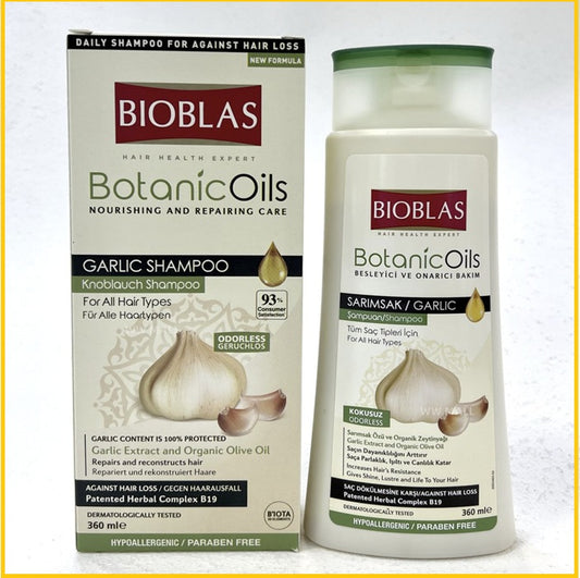 BIOBLAS 草本防脫髮大蒜洗髮水 HERBAL ANTI HAIR LOSS GARLIC SHAMPOO 360ML