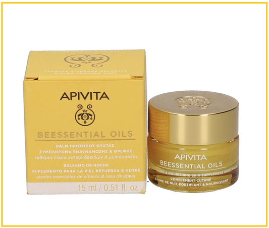 APIVITA 艾蜜塔極致滋潤精華晚霜 BEESSENTIAL OILS FACE BALM NIGHT 15ML