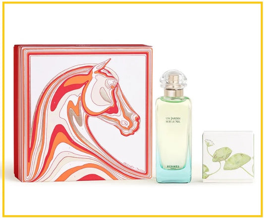 HERMES 愛馬仕尼羅河花園淡香水香皂 UN JARDIN SUR LE NIL COFFRET EAU DE TOILETTE 100ML + SAVON PARFUME 50G DUO SET