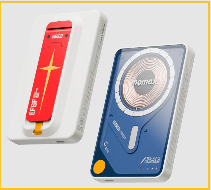 MOMAX X GUNDAM 磁吸流動電源充電寶 1-POWER X PRO 5000MAH 3 IN 1 MAGNETIC WIRELESS POWER BANK IP131GDW / IP131GDR / IP131GDG