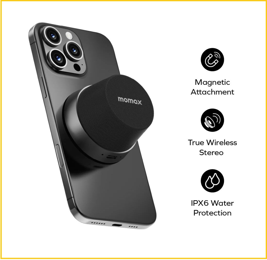 MOMAX 1-VIBE GO MAGNETIC WIRELESS SPEAKER BS6HKD / BS6HKL2 / BS6HKS / BS6HKL 摩米士磁吸無線音箱喇叭