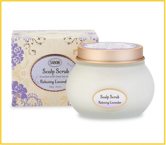SABON 舒緩薰衣草死海鹽頭皮磨砂膏 HAIR SCALP SCRUB SOOTHING LAVENDER 300G