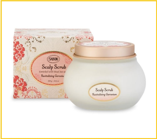 SABON 活力天竺葵注氧活髮頭皮磨砂 HAIR ULTIMATE SCALP SCRUB VITALIZING GERANIUM 300G