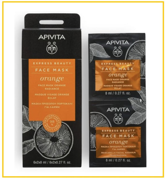 APIVITA 艾蜜塔甜橙面膜 EXPRESS BEAUTY FACE MASK WITH ORANGE (RADIANCE) 6X2X8ML