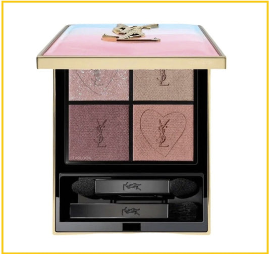 YVES SAINT LAURENT 聖羅蘭高訂皮革四色眼影盒 YSL COUTURE MINI CLUTCH COLLECTOR #125 BLOOMING LUST 4G