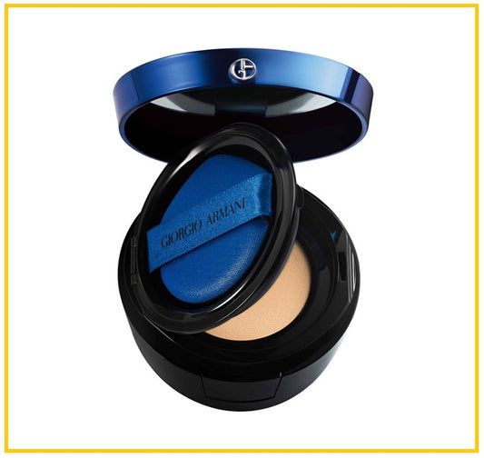 GIORGIO ARMANI 阿瑪尼設計師電光藍氣墊精華粉底 DESIGNER ELECTRIC BLUE AIR CUSHION ESSENCE FOUNDATION SPF40 PA++ #2 / #3 14G