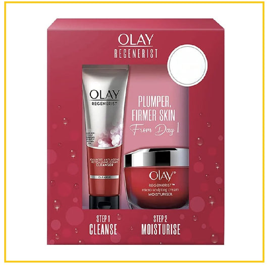 OLAY 玉蘭油面霜潔面套裝 REGENERIST MICROSCULPTING DAY MOISTURISER NON SPF WITH CLEANSER DUO SET
