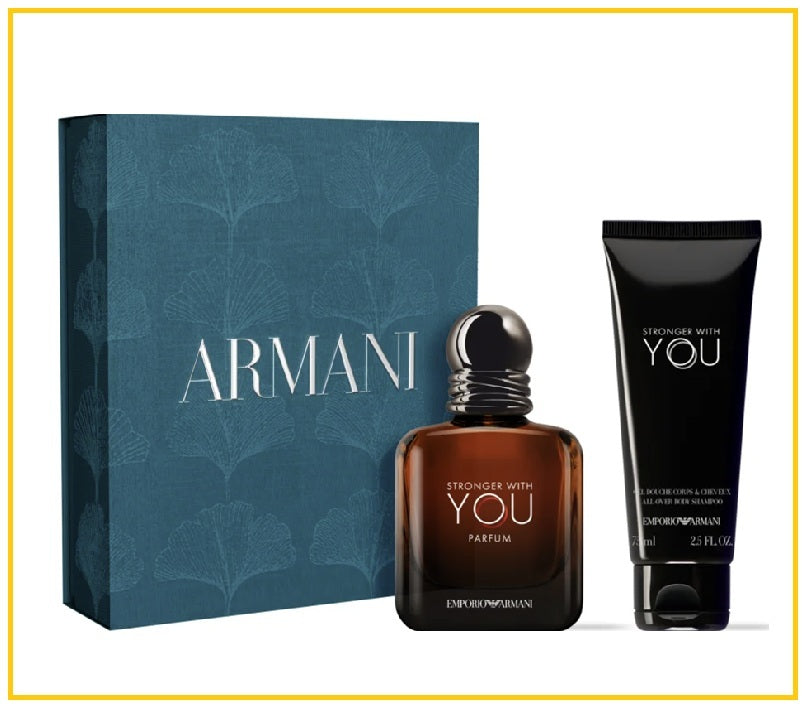 GIORGIO ARMANI 阿瑪尼香水洗髮沐浴露套盒 STRONGER WITH YOU DUO SET