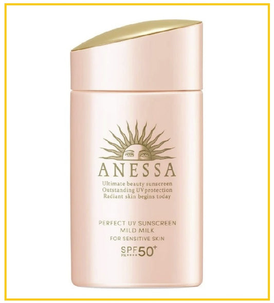 SHISEIDO ANESSA 資生堂安耐曬粉金瓶防曬乳 PERFECT UV SUNSCREEN MILD MILK SENSITIVE SPF50+ 60ML