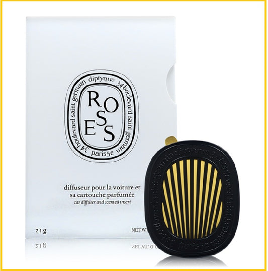 DIPTYQUE 蒂普提克玫瑰車載香薰 (含擴香器) CAR DIFFUSER & AROMA DIFFUSER ROSES REFILL SET 2.1G