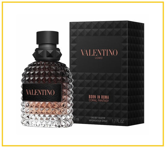 VALENTINO 華倫天奴暮色先生香水 UOMO BORN IN ROMA CORAL FANTASY EAU DE TOILETTE SPRAY 50ML