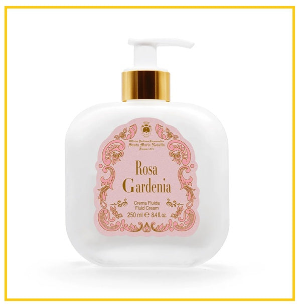 SANTA MARIA NOVELLA 聖瑪利亞修道院玫瑰梔子花潤膚霜 FLUID CREAM ROSA GARDENIA 250ML