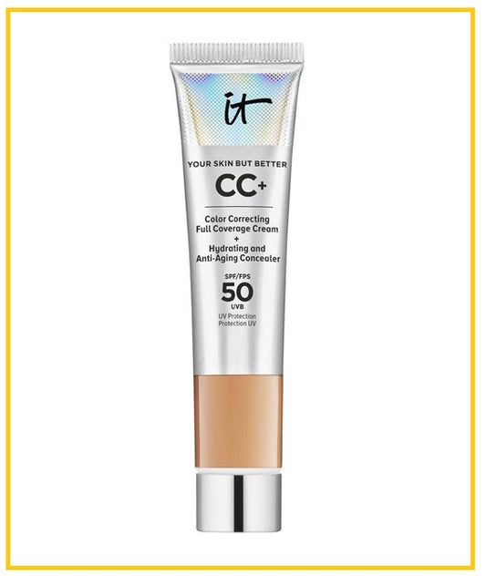 IT COSMETICS 依科美銀管CC霜 YOUR SKIN BUT BETTER CC+ CREAM WITH SPF50 #TAN 12ML