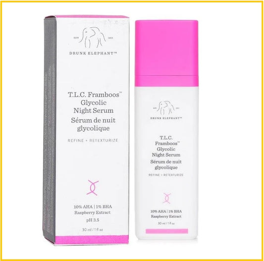 DRUNK ELEPHANT 醉象夜間煥顏精華 T.L.C. TLC FRAMBOOS GLYCOLIC NIGHT SERUM 30ML