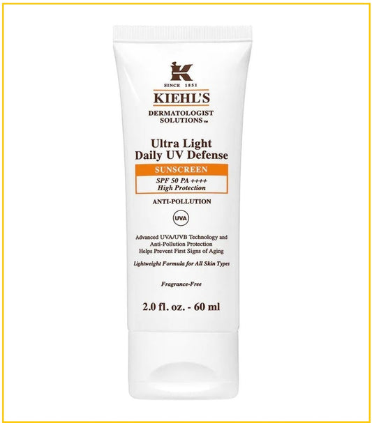 KIEHL'S 科顏氏醫學輕柔抗氧防曬乳 KIEHLS ULTRA LIGHT DAILY UV DEFENSE SPF50 PA++++ ANTI-POLLUTION 60ML