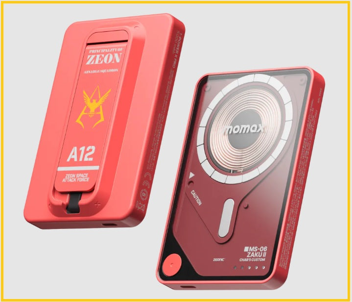 MOMAX X GUNDAM 磁吸流動電源充電寶 1-POWER X PRO 5000MAH 3 IN 1 MAGNETIC WIRELESS POWER BANK IP131GDW / IP131GDR / IP131GDG