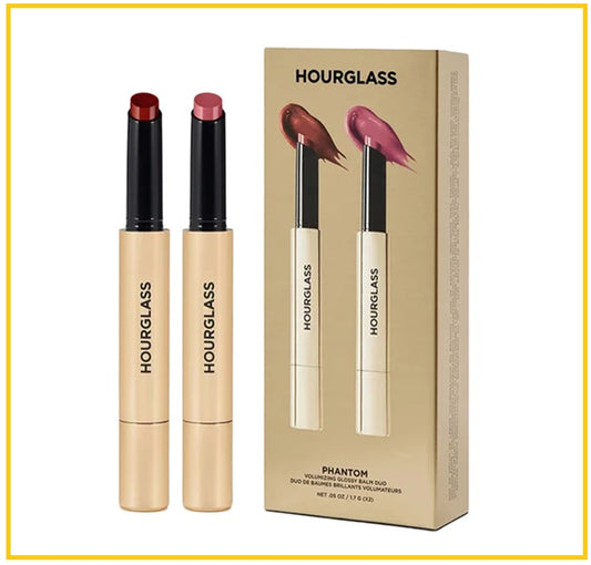 HOURGLASS 魅影豐盈亮澤唇膏套裝 PHANTOM VOLUMIZING GLOSSY BALM DUO SET (#135 HAZE + #140 CRAVE) 1.7G X2