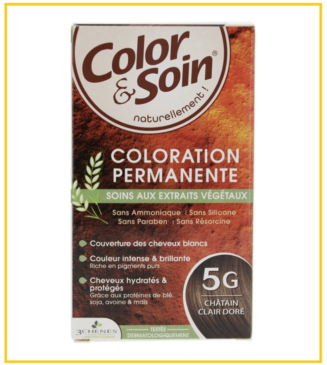 3CHENES 三橡樹植物染髮劑 COLOR & SOIN HAIR COLOUR #1N / #4M / #3N / #4B / #5G / #4A / #5N / #5M / #4G / #6G / #5GM / #4N / #5B / #7GC 135ML