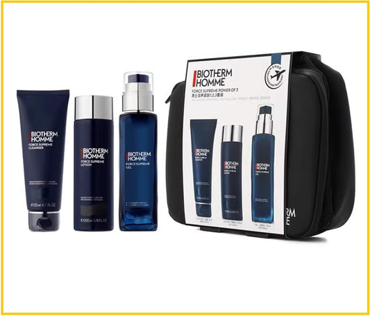 BIOTHERM HOMME FORCE SUPREME POWER OF 3 DUO SET (FACE CLEANSER 125ML / GEL 100ML / LOTION 200ML) 男士藍鑽御尊滋養三件套裝