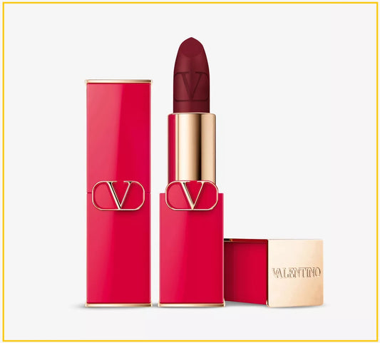 VALENTINO 華倫天奴紅絲緞霧面啞光高訂經典口紅唇膏 ROSSO MATTE REFILLABLE LIPSTICK #502R BLESSING DISGUISE 3.4G