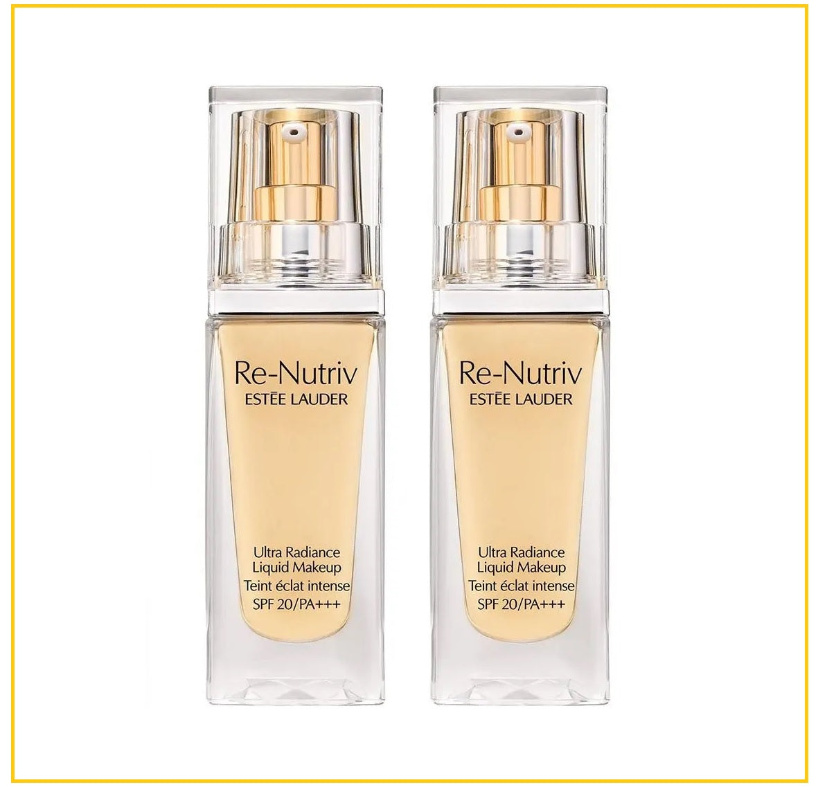 ESTEE LAUDER 雅詩蘭黛沁水粉底液套裝 RE-NUTRIV ULTRA RADIANCE LIQUID MAKEUP SPF20 #1C0 / #2C0 DUO SET 30ML X2
