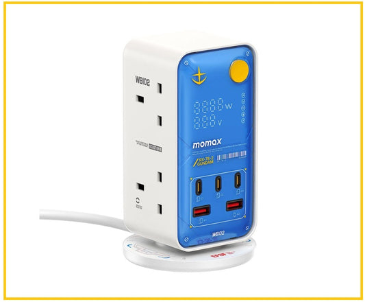 MOMAX X GUNDAM 高達6位拖板 1-CHARGE WORK FLOW PD 35W GUNDAM RX-78-2 6-OUTLET POWER TOWER US21UKGDW / US21UKGDR / US21UKGDG
