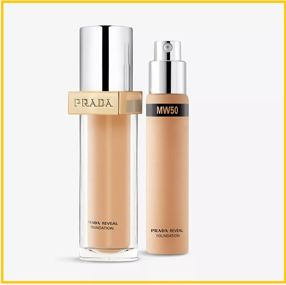 PRADA 普拉達原光新肌煥膚可補充粉底液 REVEAL SKIN OPTIMISING REFILLABLE FOUNDATION #DN70 / #LW25 / #MC50 / #MW50 30ML