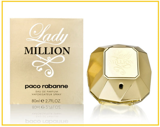 PACO RABANNE 帕高黃金百萬女士濃香水 LADY MILLION EAU DE PARFUM 80ML