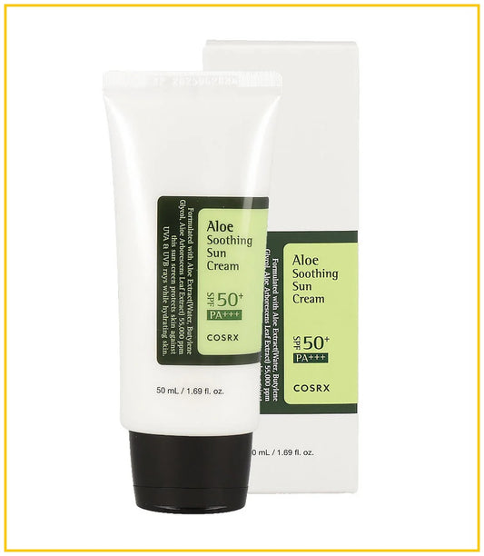COSRX 蘆薈舒緩紫外線水潤防曬霜 ALOE SOOTHING SUN CREAM SPF 50+ PA+++ 50ML