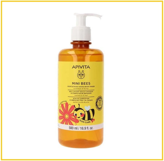 APIVITA 艾蜜塔兒童金盞花蜂蜜二合一沐浴洗髮露 KIDS HAIR CARE & BODY WASH WITH CALENDULA AND HONEY 500ML
