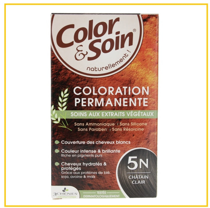 3CHENES 三橡樹植物染髮劑 COLOR & SOIN HAIR COLOUR #1N / #4M / #3N / #4B / #5G / #4A / #5N / #5M / #4G / #6G / #5GM / #4N / #5B / #7GC 135ML