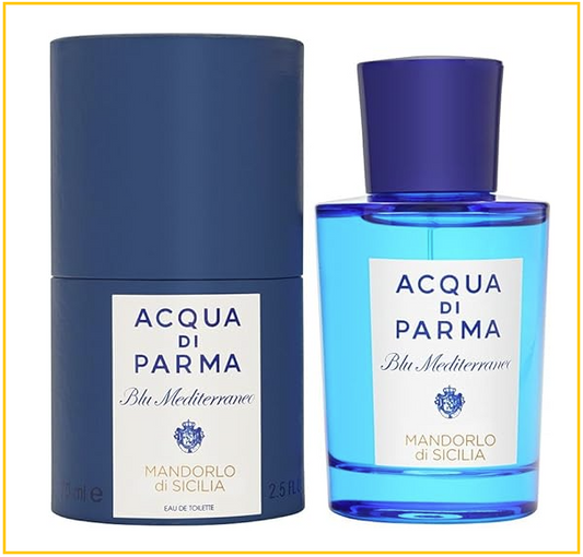 ACQUA DI PARMA  MEDITERRANEO BLU MANDORLO DI SICILIA EAU DE TOILETTE 75ML/150ML/180ML 帕爾瑪 西西里島杏仁 淡香水