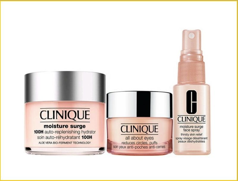 CLINIQUE 倩碧水磁場水嫩保濕潤膚三件套裝 MOISTURE SURGE ULTRA HYDRATION DUO SET